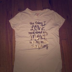 Pink graphic tee. 🎀